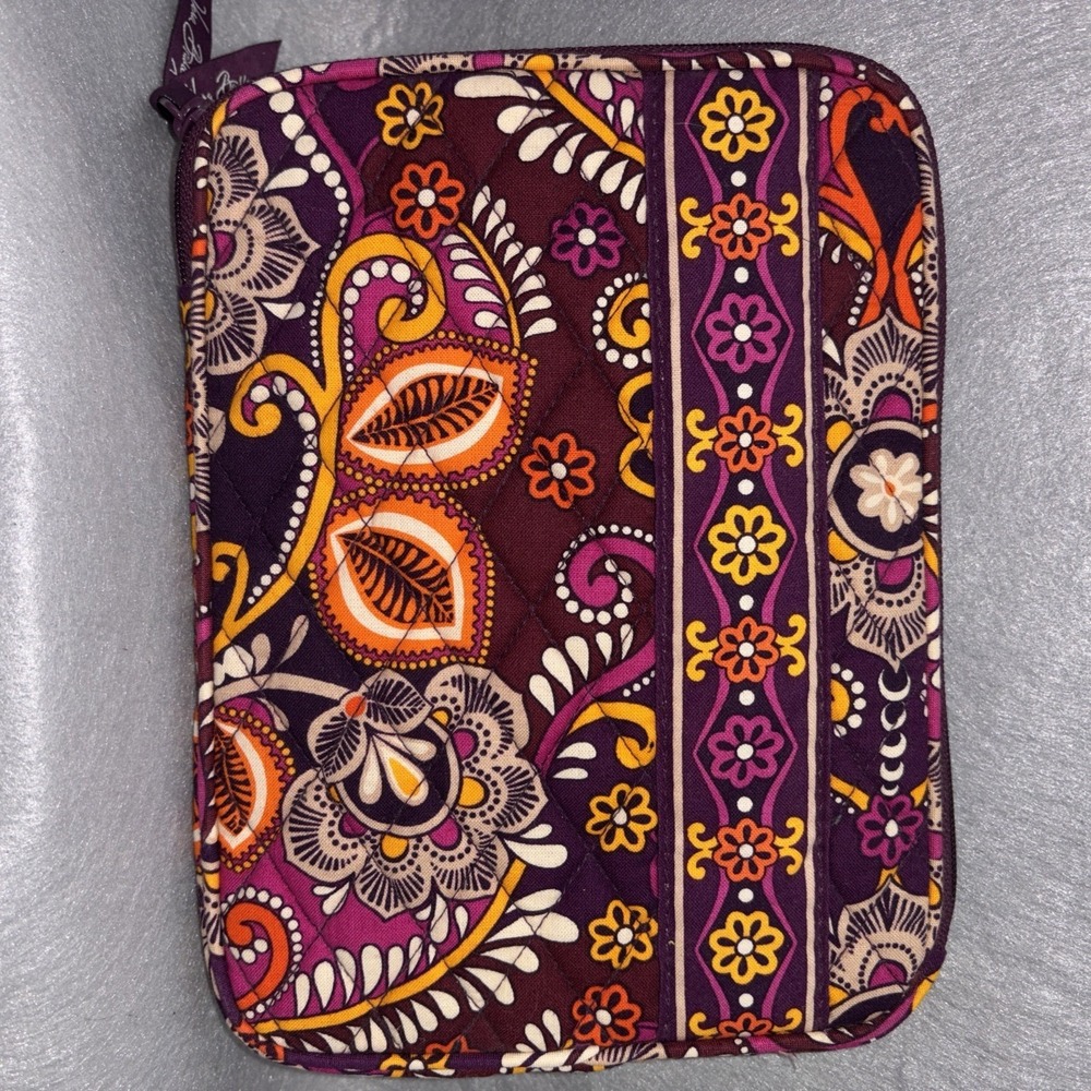 Vera Bradley‎ Safari Sunset iPad Tablet e-reader Sleeve Quilted Paisley EUC